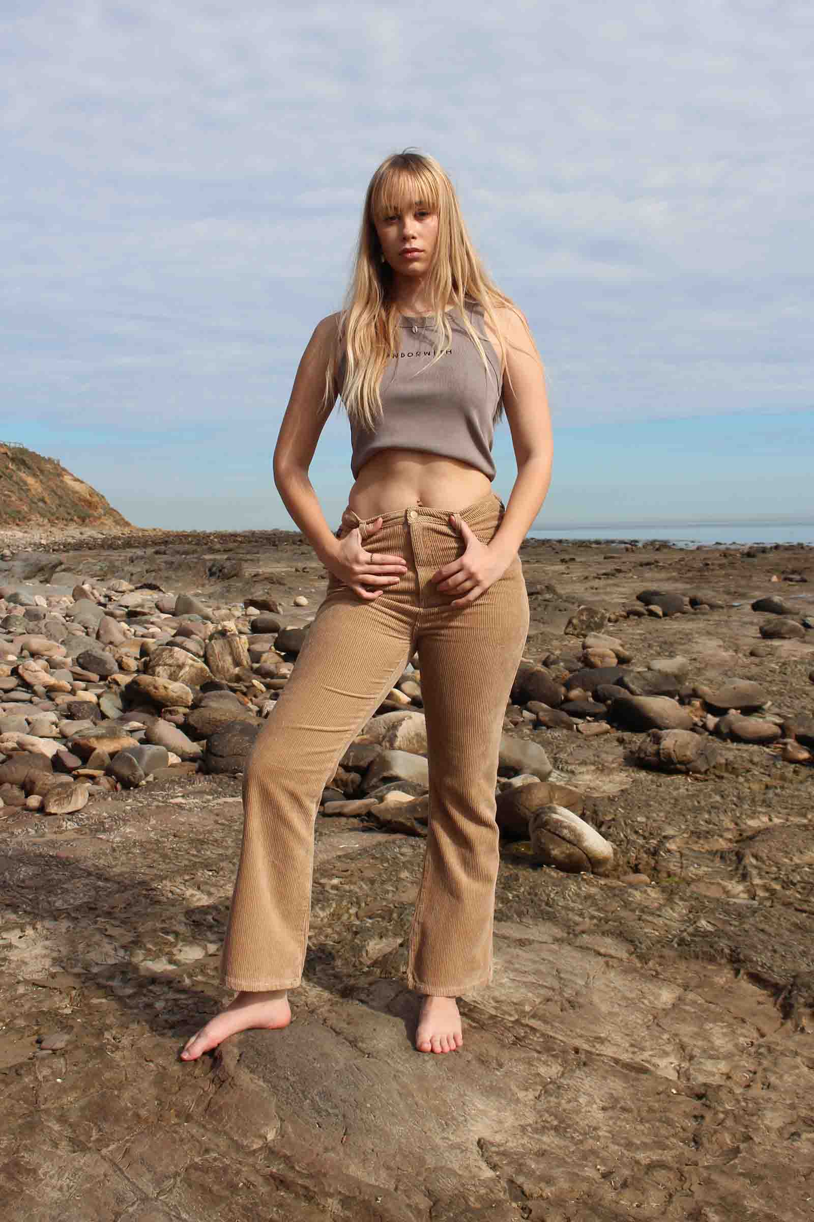 Beach Bum Corduroy Flare Pants