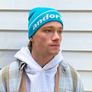 unisex-cuffless-wool-beanie-blue-andorwith-surf-skate-wear