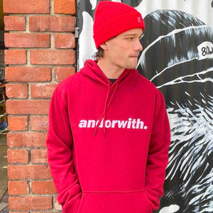 unisex-red-hoody-jumper-andorwith-surf-skate-wear