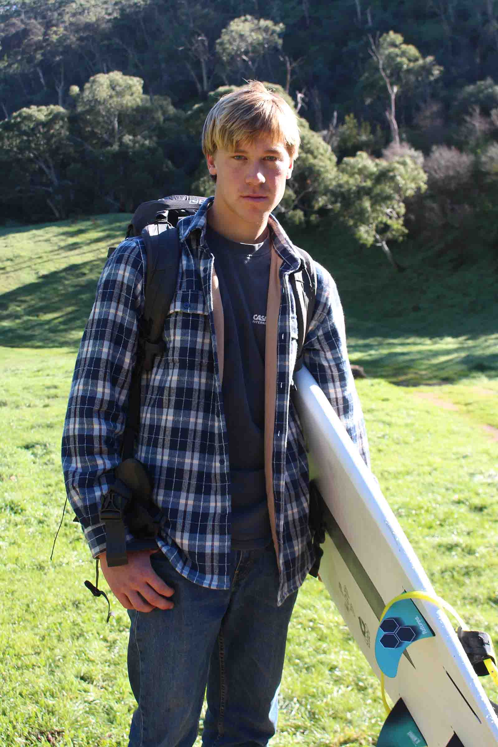 Beached Out Flannel Overshirt Navy / Blue