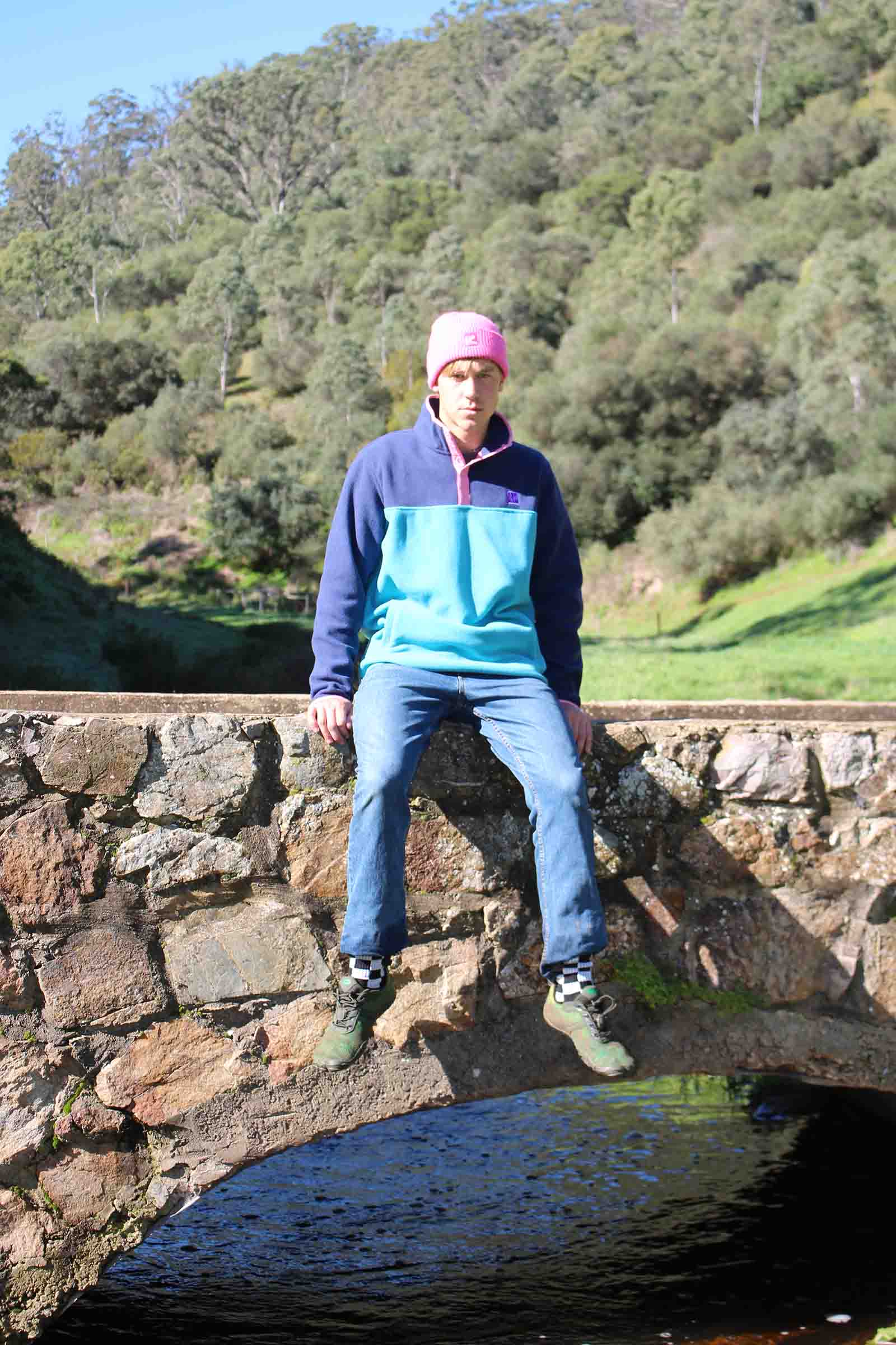Campfire 1/4 Snap Polar Fleece Pullover Aqua