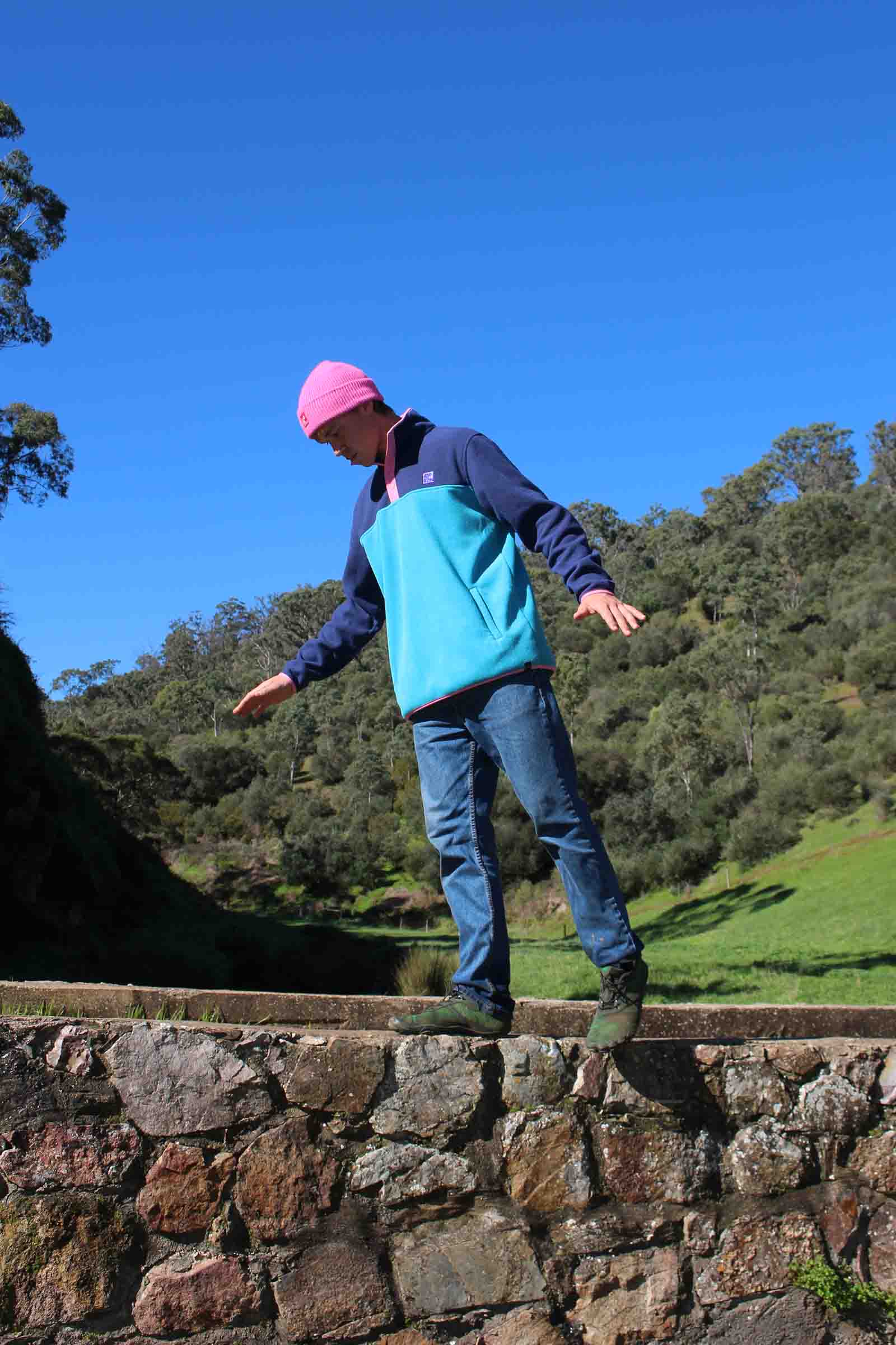 Campfire 1/4 Snap Polar Fleece Pullover Aqua