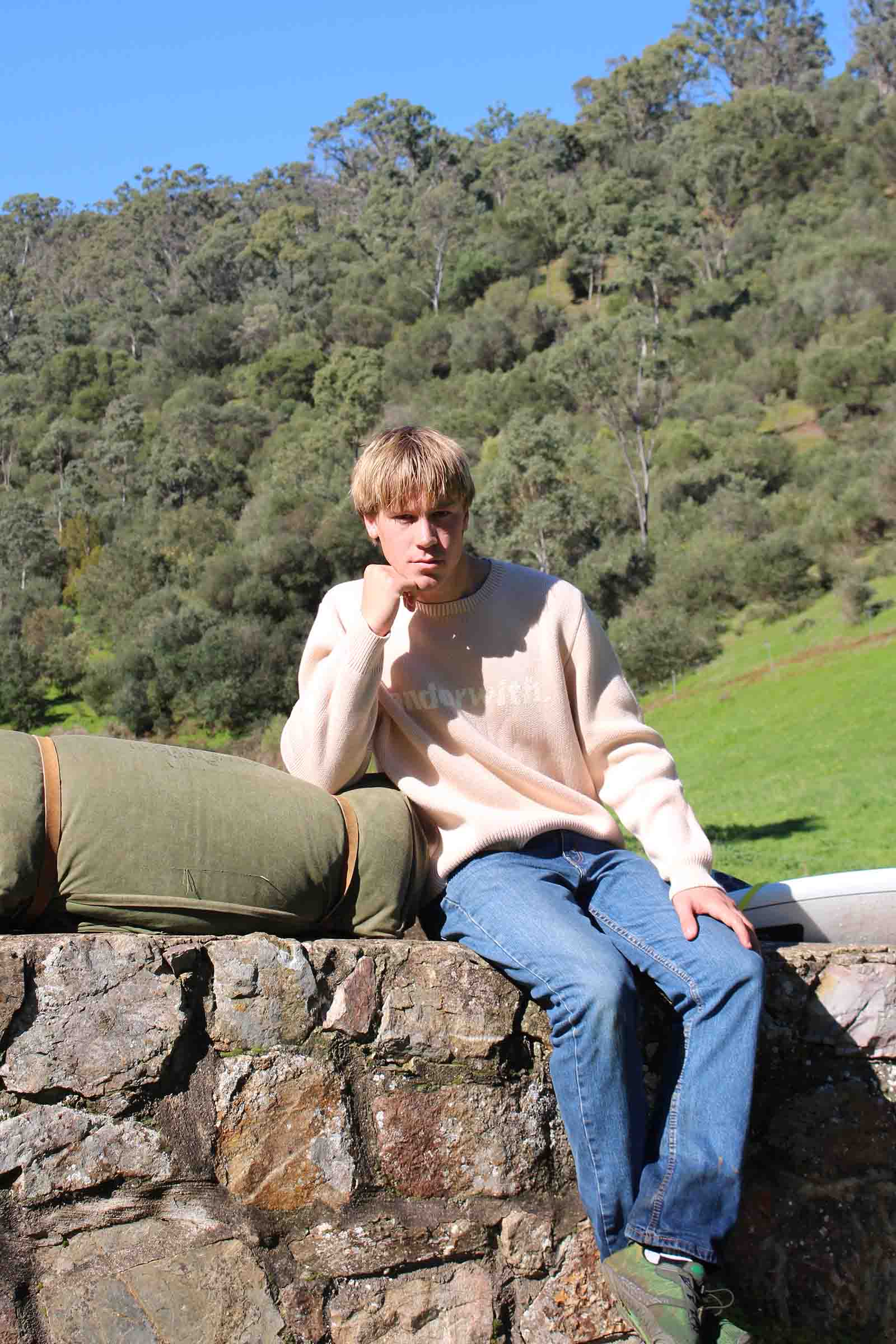 Statement Knitted Sweater Oatmeal