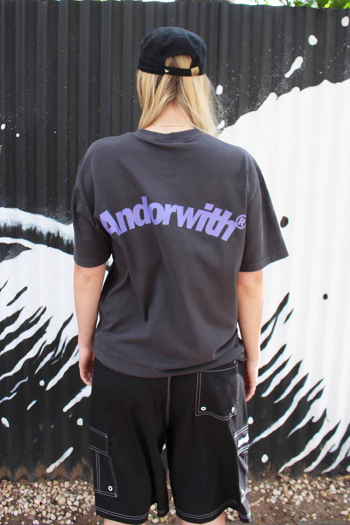 Swoop Oversized Tee Black