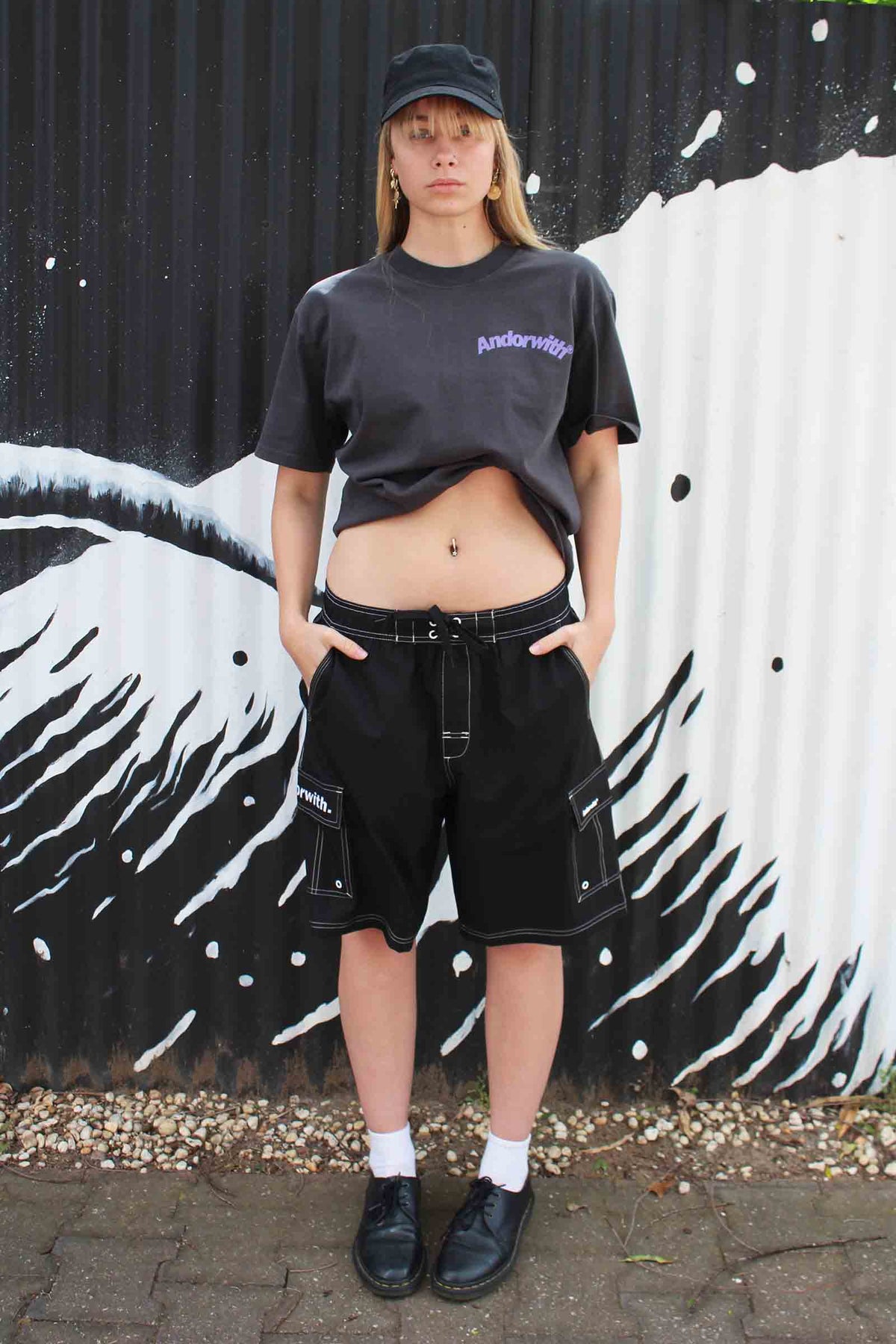 Swoop Oversized Tee Black