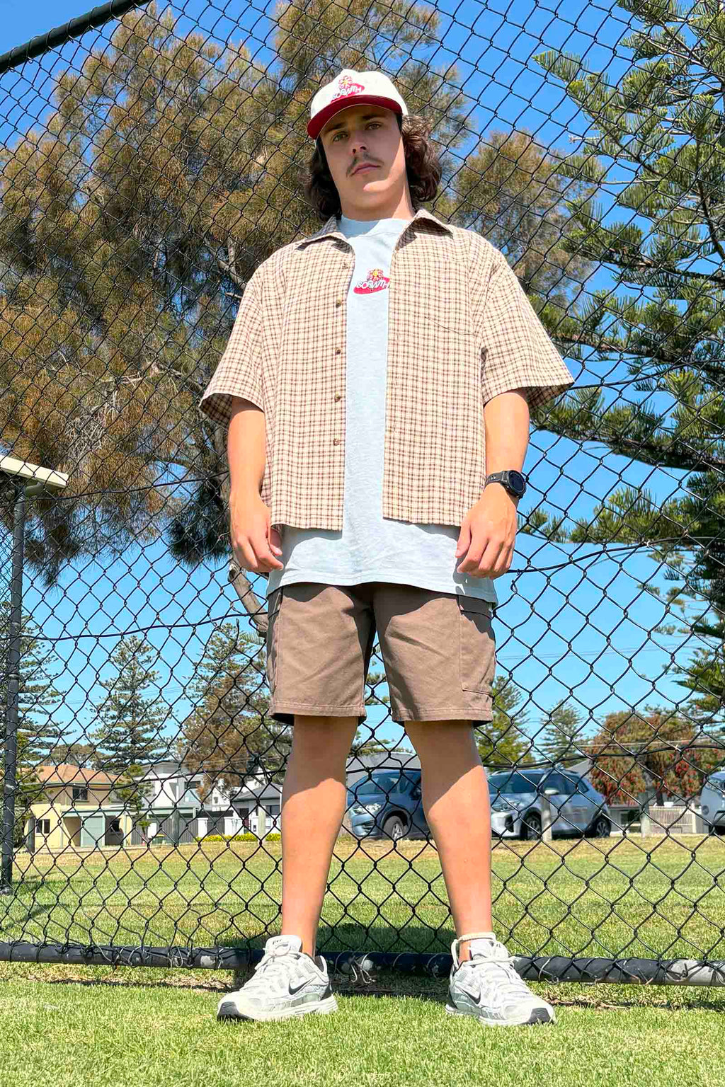 Logo Cargo Shorts Brown