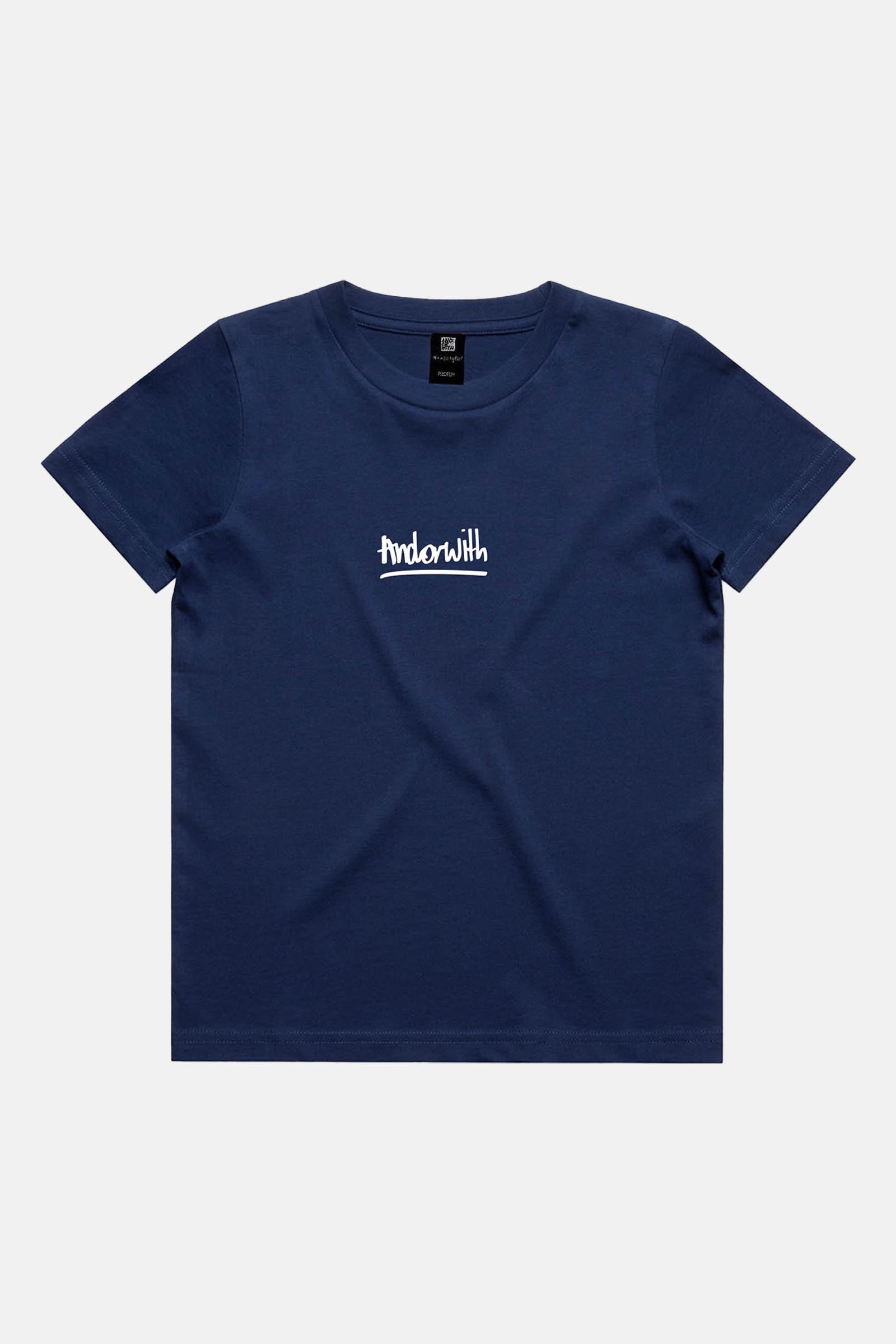 Kids/Youth Scribble Tee Cobalt