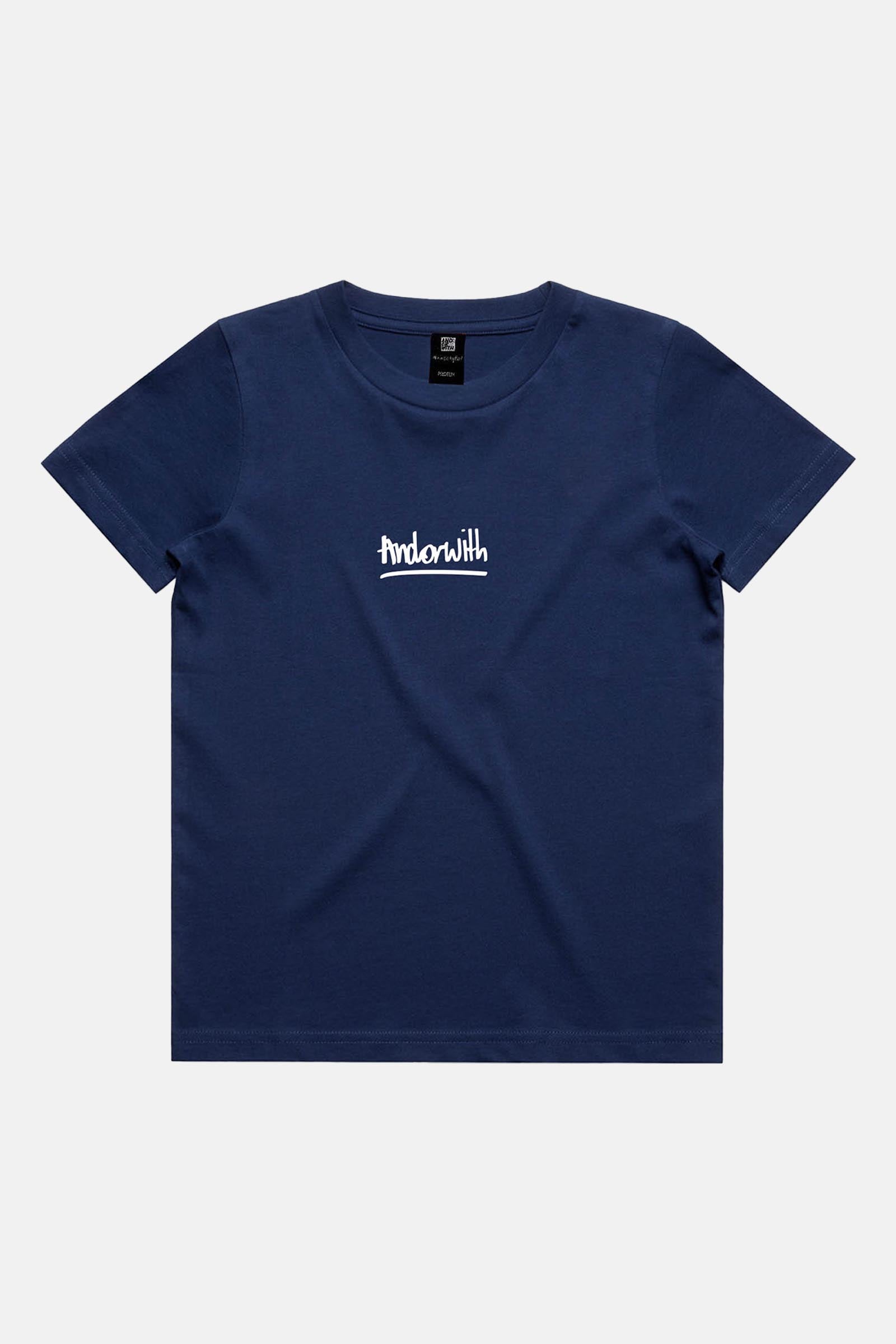 Kids/Youth Scribble Tee Cobalt