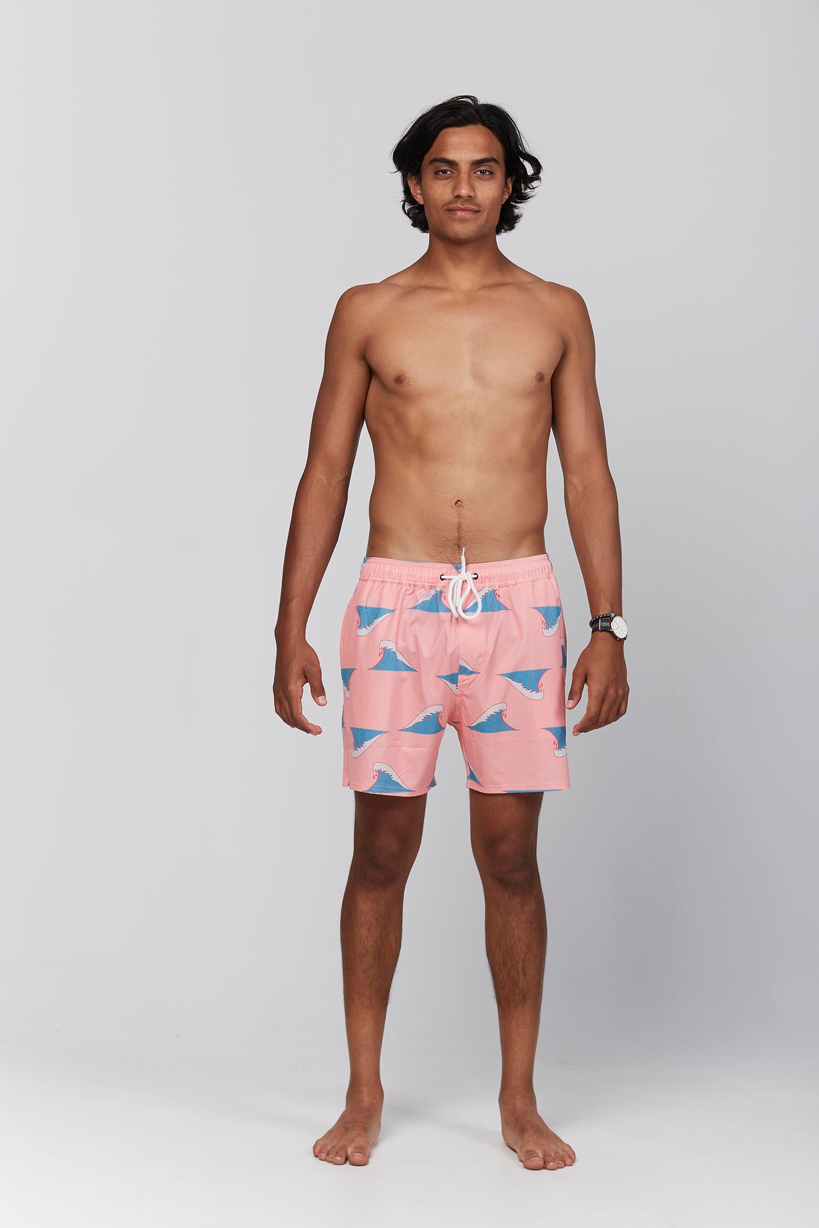 recycled-pink-board-shorts-andorwith-surf-skate-wear