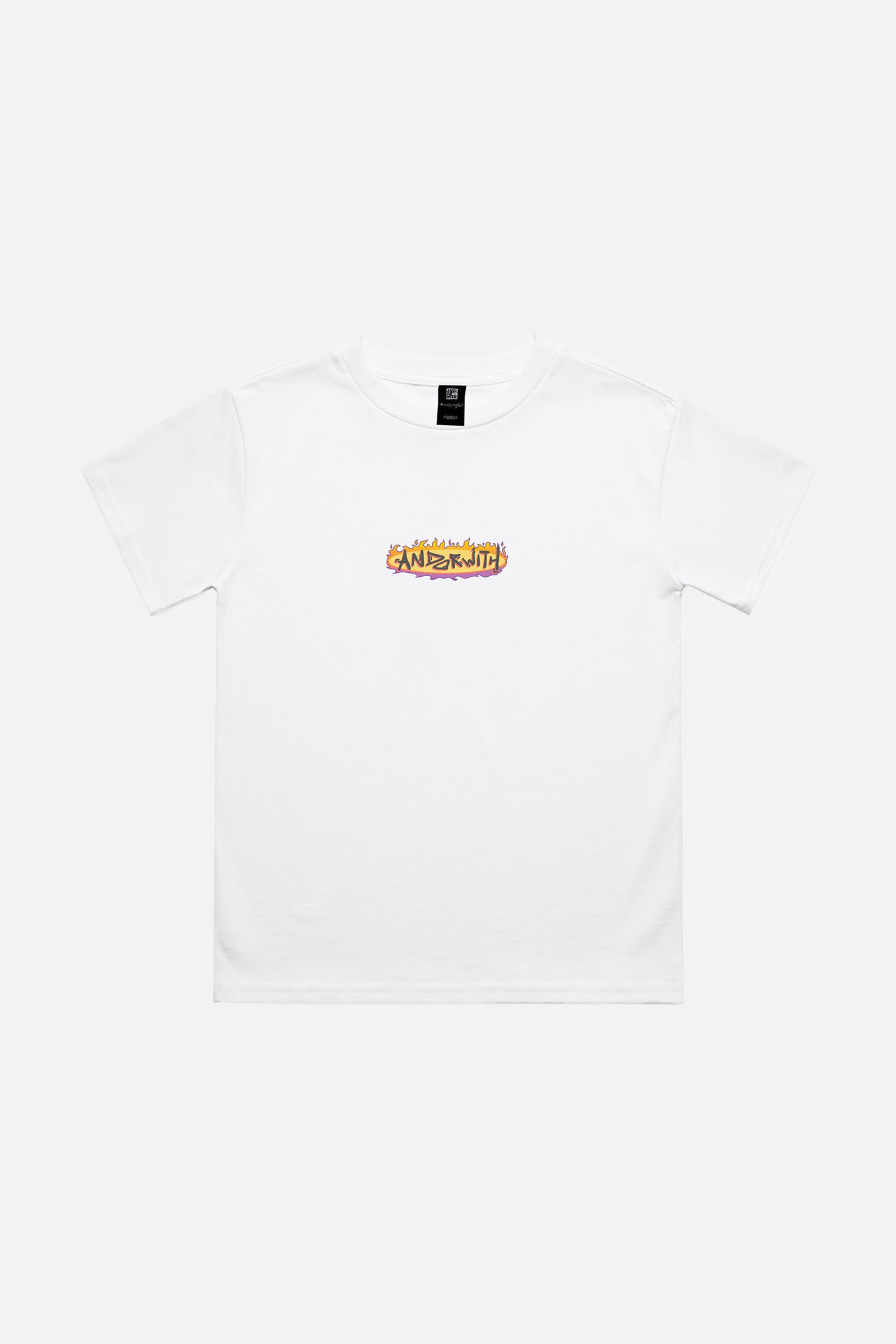On Fire Baby Fit Tee White