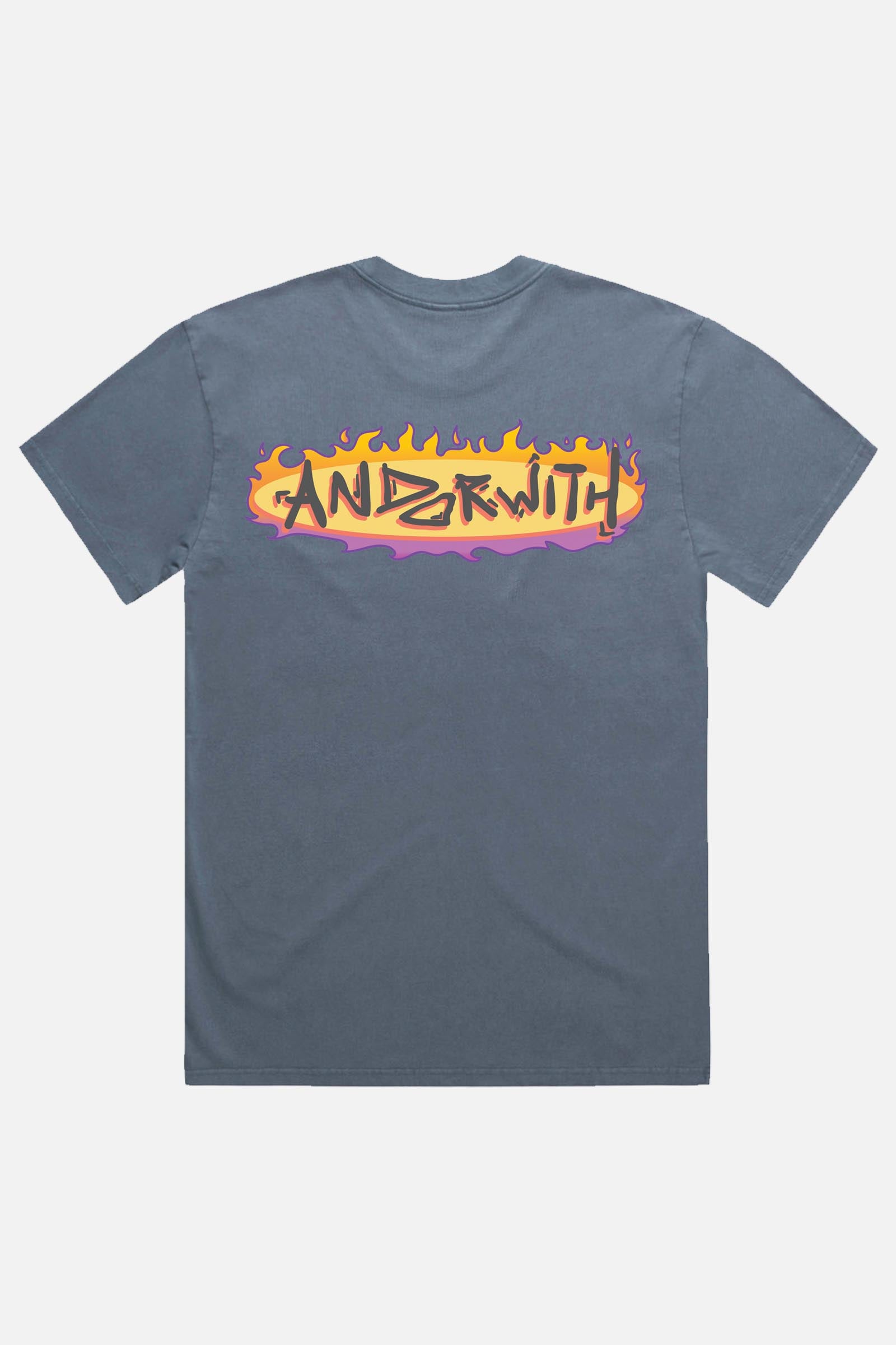 On Fire Oversized Tee Blue