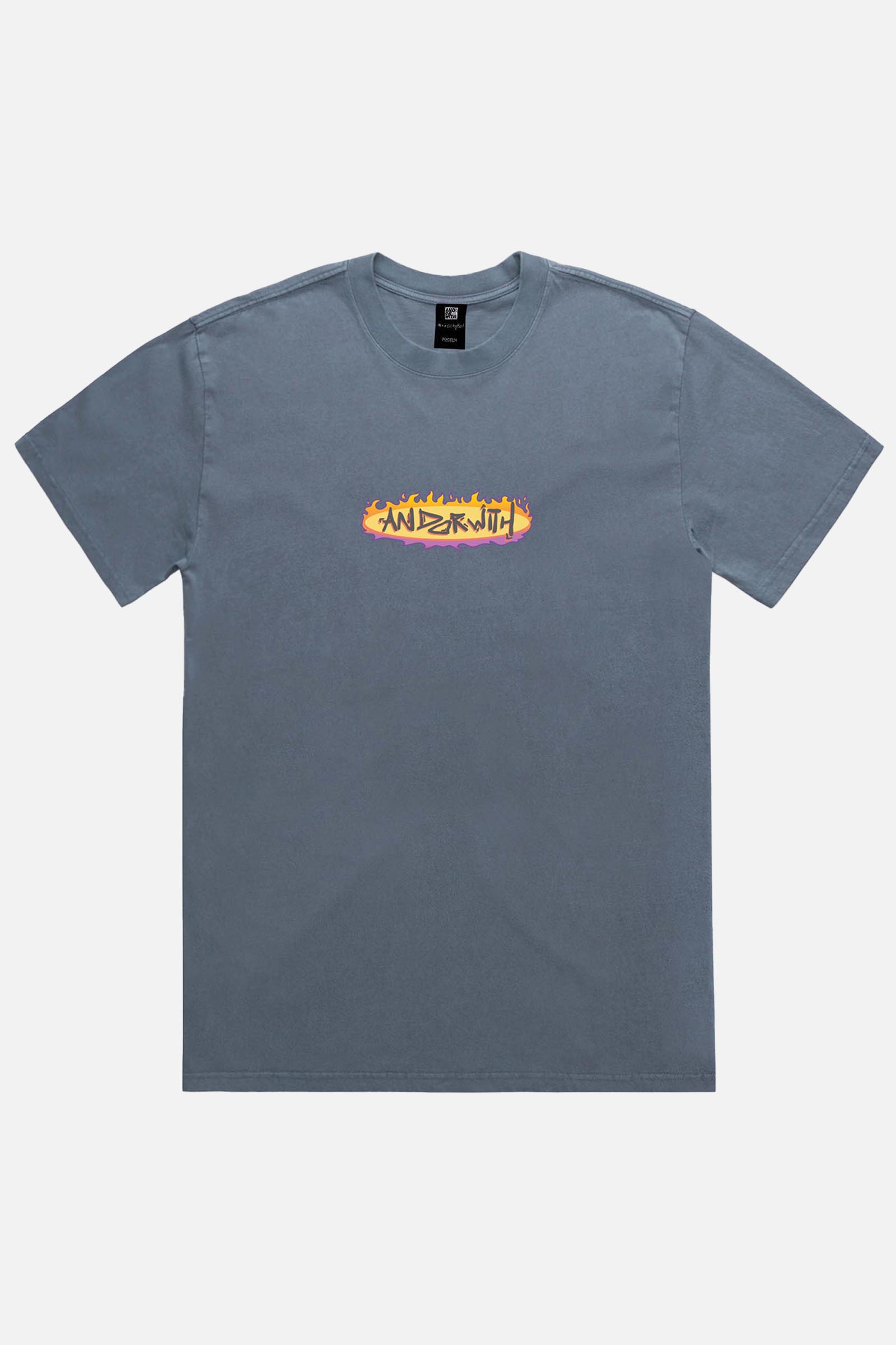 On Fire Oversized Tee Blue