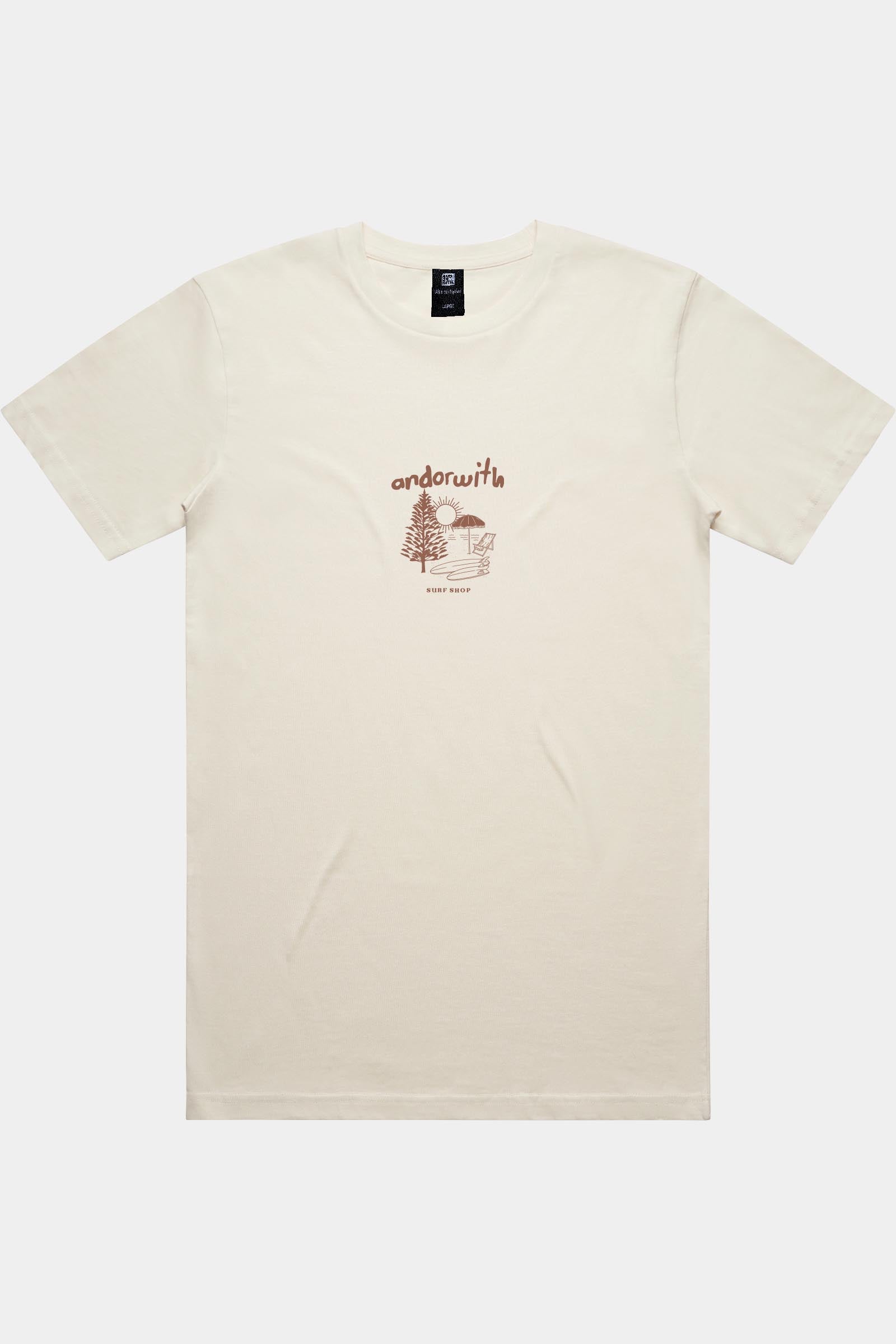 unisex-cream-tshirt-andorwith-surf-skate-wear