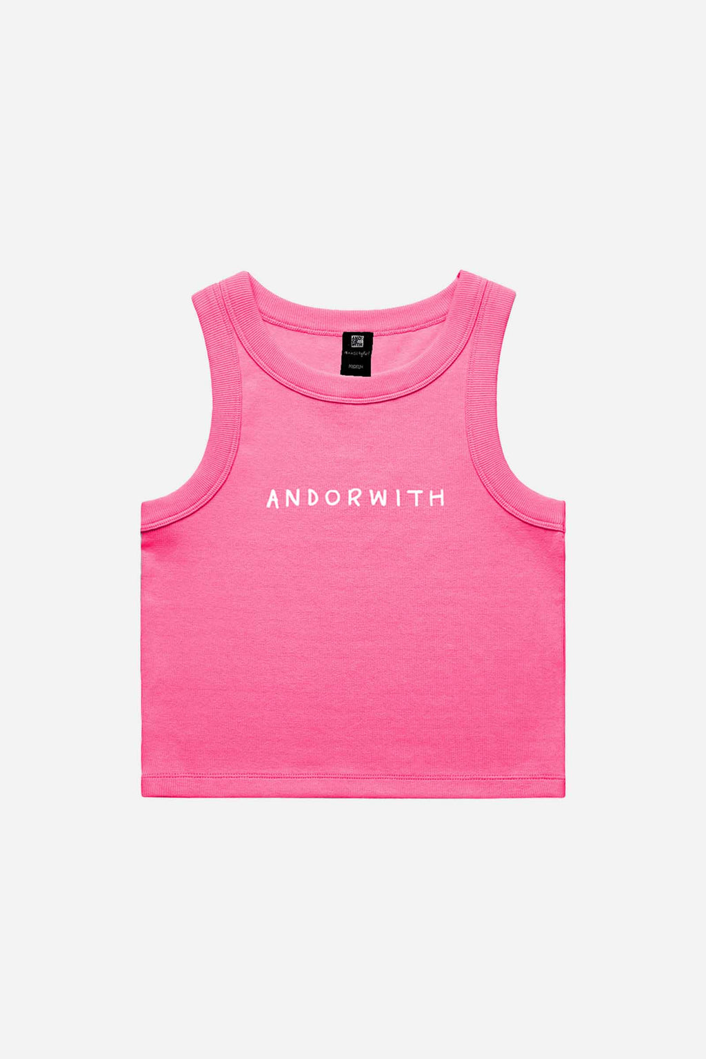 Family Ribbed Crop Tank Fuchsia