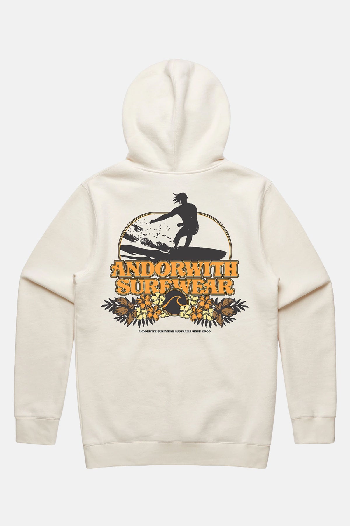 Retro Surfwear Hood cream