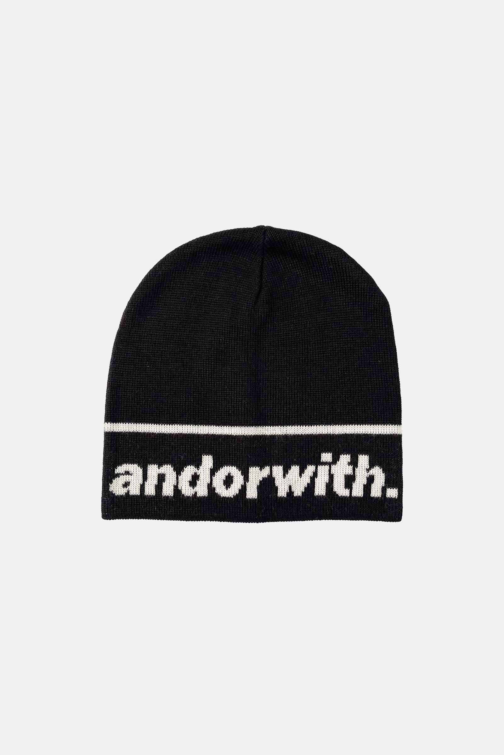 Statement Cuffless Beanie Black