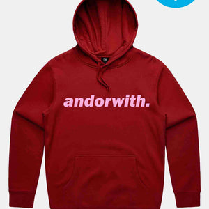 unisex-red-hoody-jumper-andorwith-surf-skate-wear