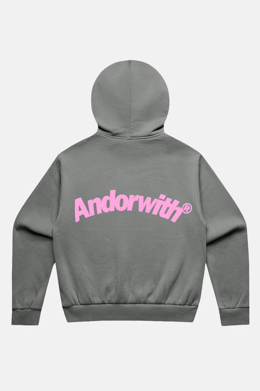 Swoop Box Fit Hoodie Slate Grey