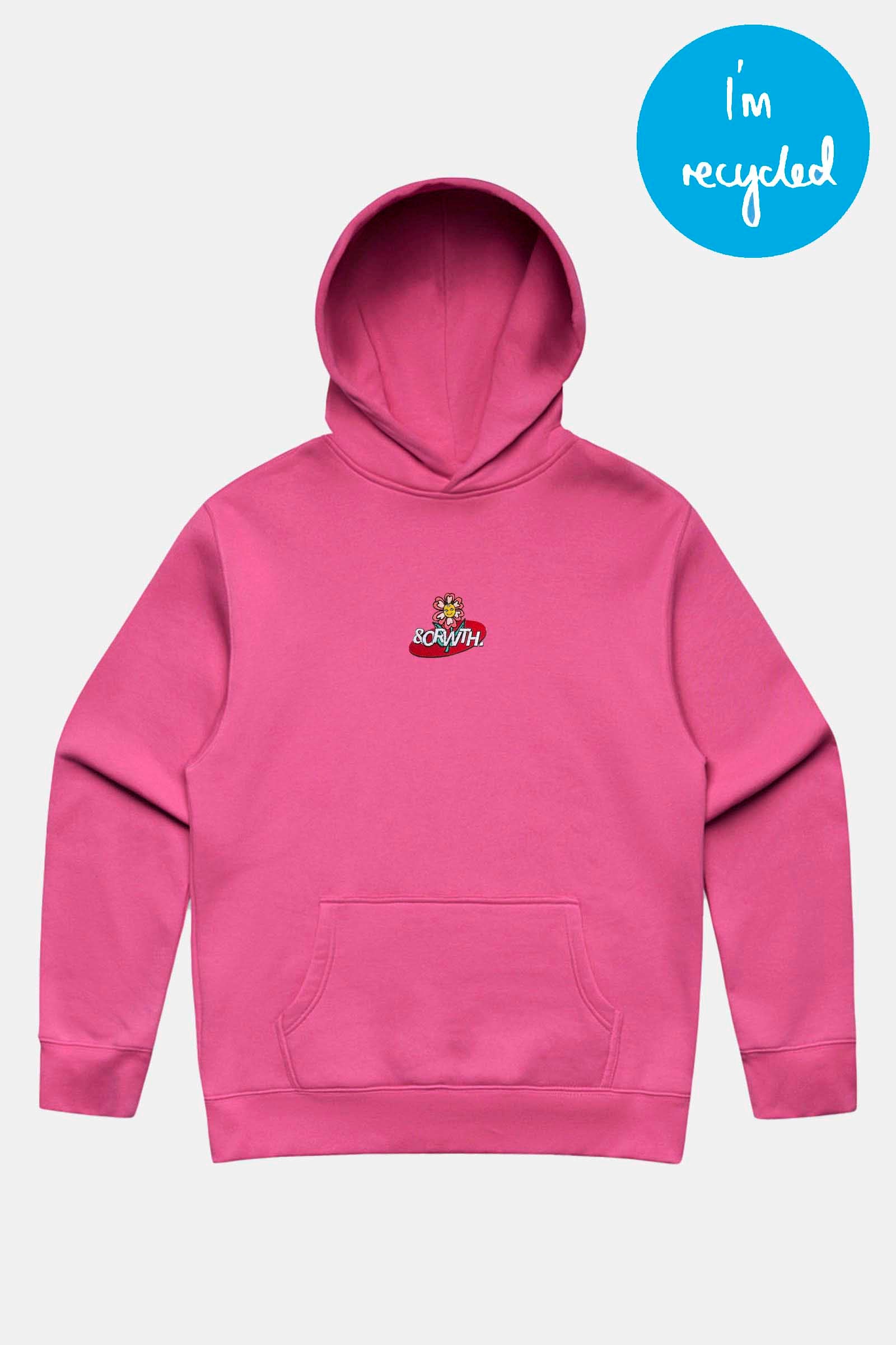 Trippy Flower Hoodie Pink