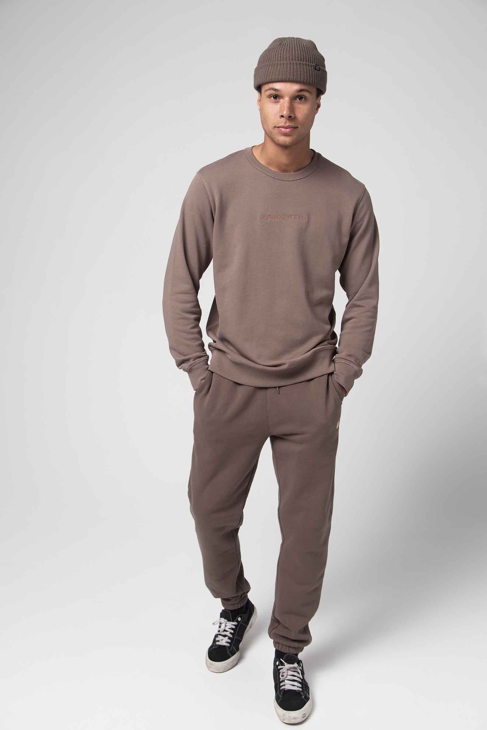 unisex-brown-fleece-trackies-track-pants-andorwith-surf-skate-wear