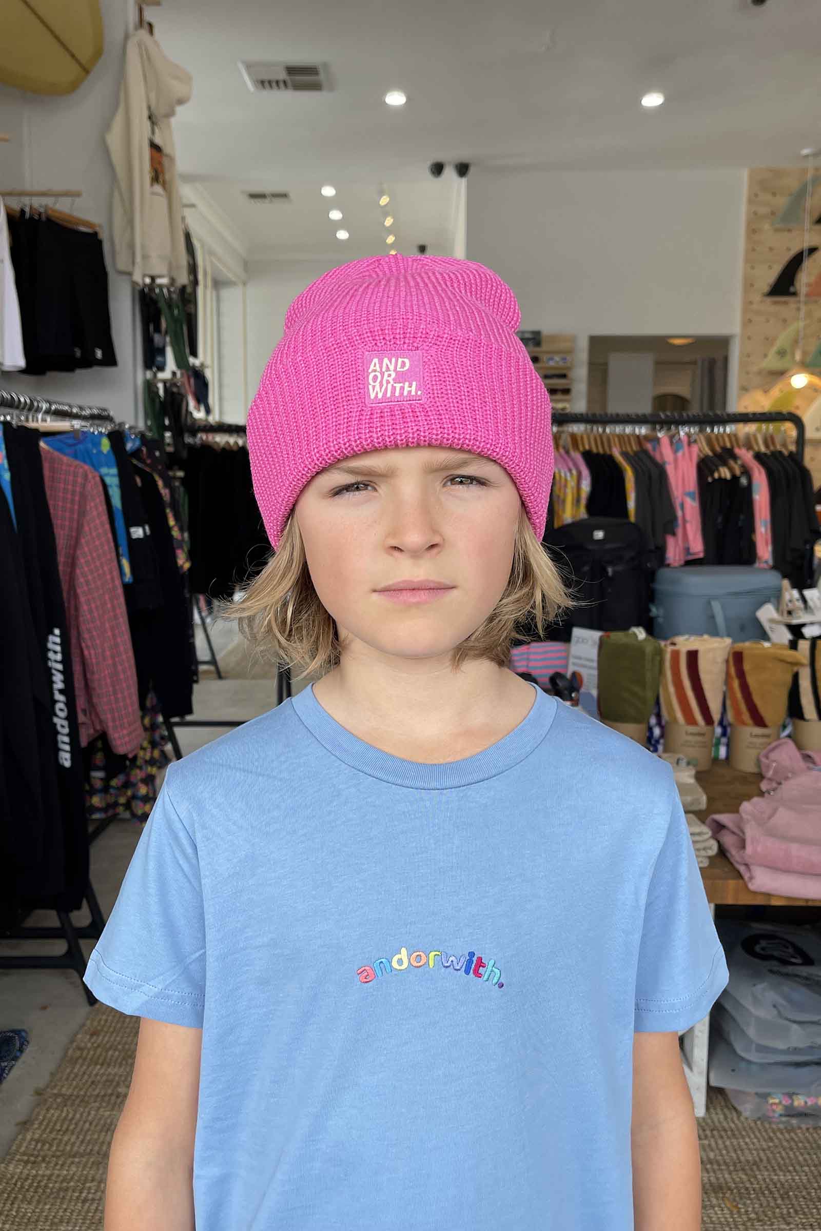 kids-beanie-andorwith-surf-skate-wear