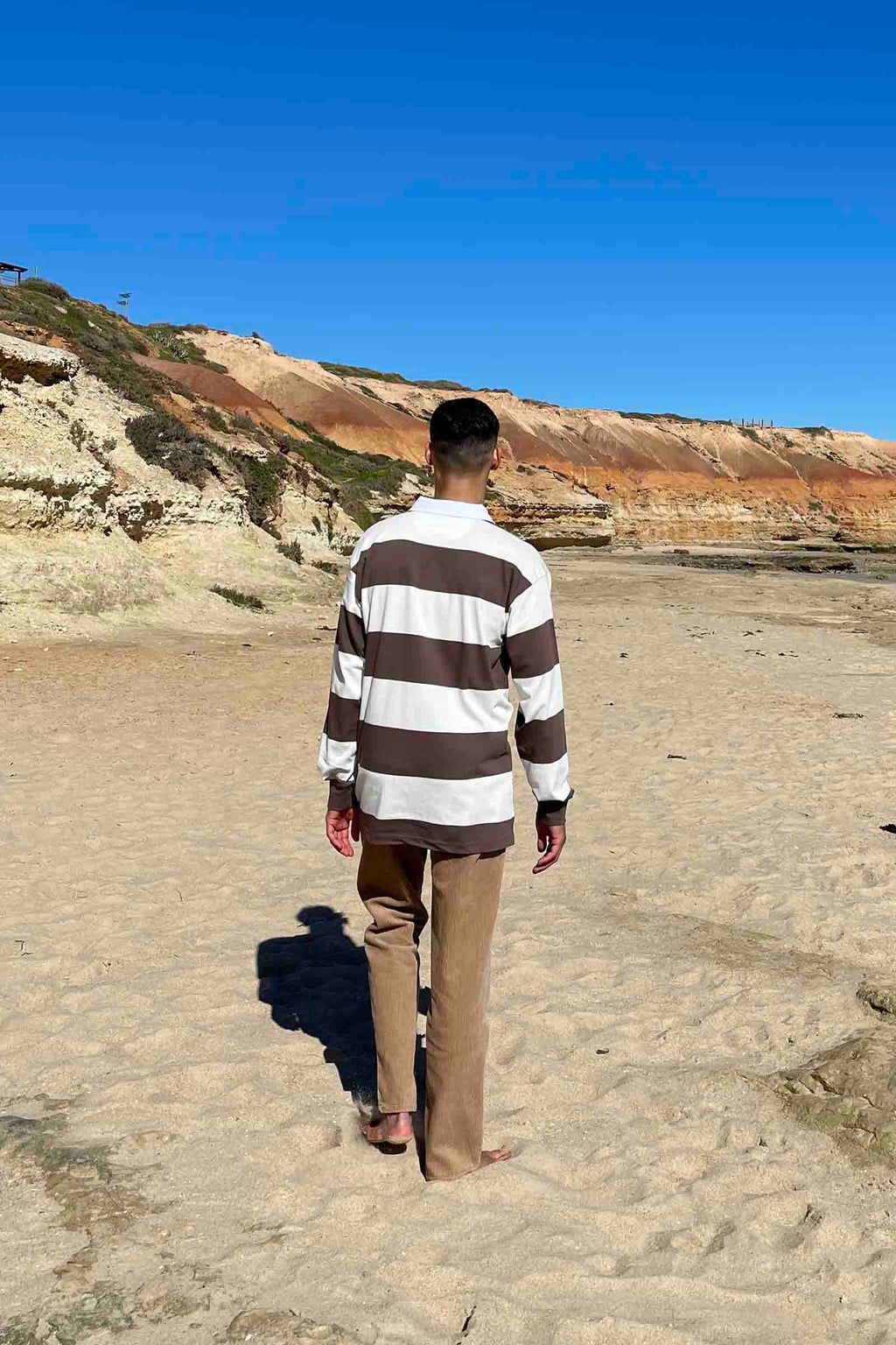 unisex-rugby-top-brown-cream-stripe-andorwith-surf-skate-wear