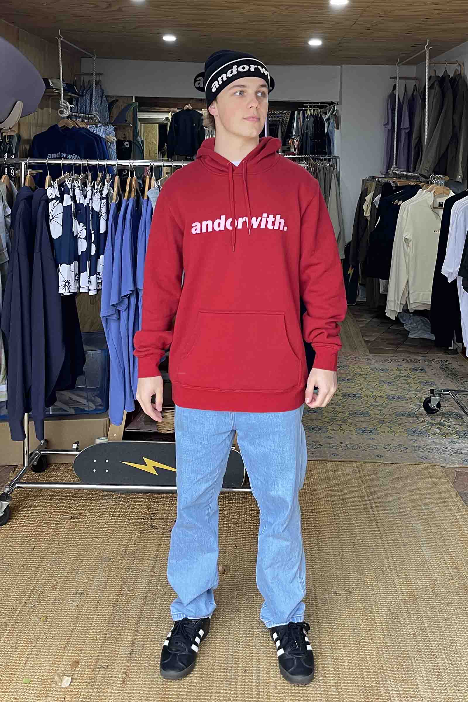 Statement Hoodie Red
