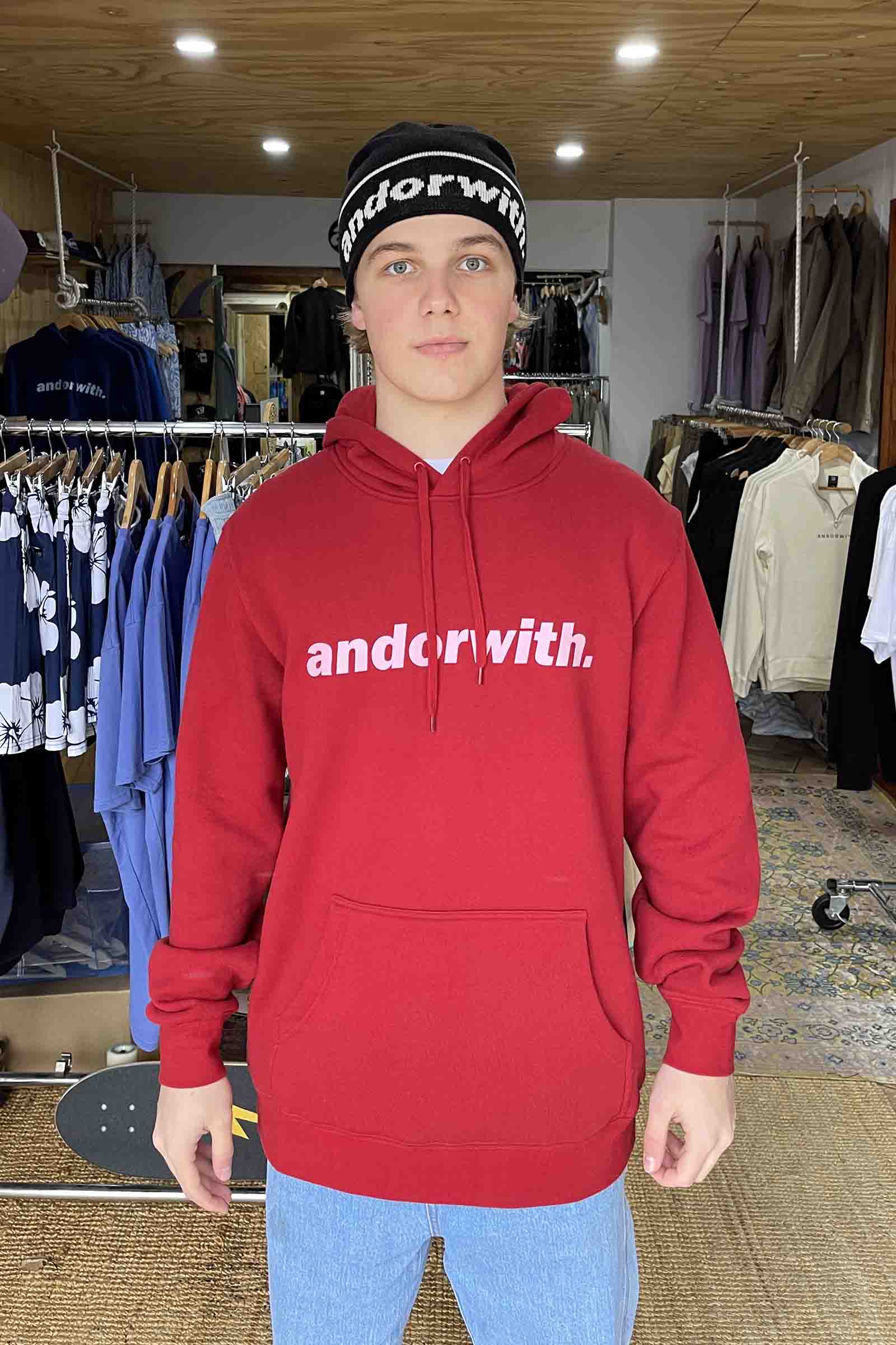 Statement Hoodie Red