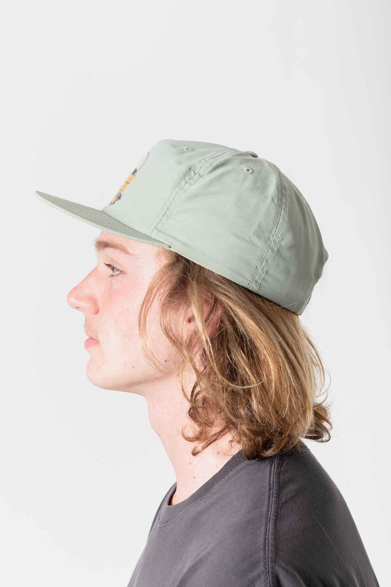 unisex-nylon-snapback-hat-green-andorwith-surf-skate-fashion