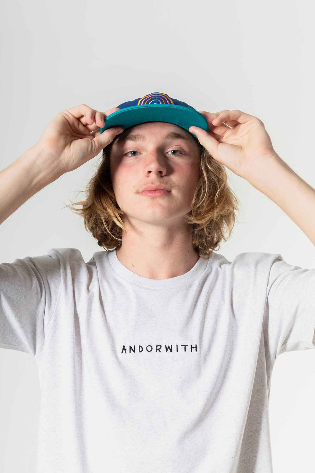 unisex_snapback-hat-blue-andorwith-surf-skate-wear