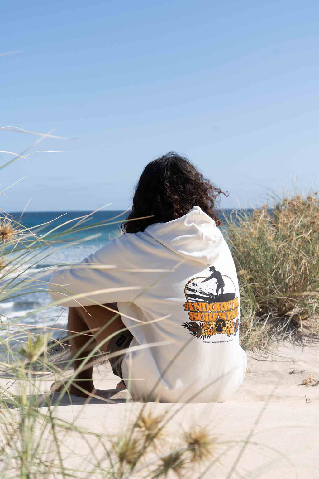 unisex-cream-hood-hoody-jumper-andorwith-surf-skate-wear