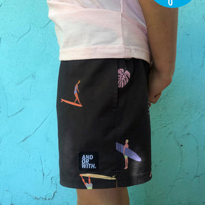 kids-board-shorts-recycled-swimwear-charcoal-surf-wear-andorwith