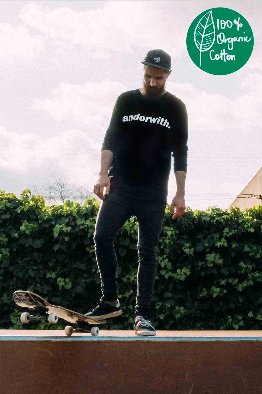 unisex_black-longsleeve-tshirt-andorwith-surf-skate-wear