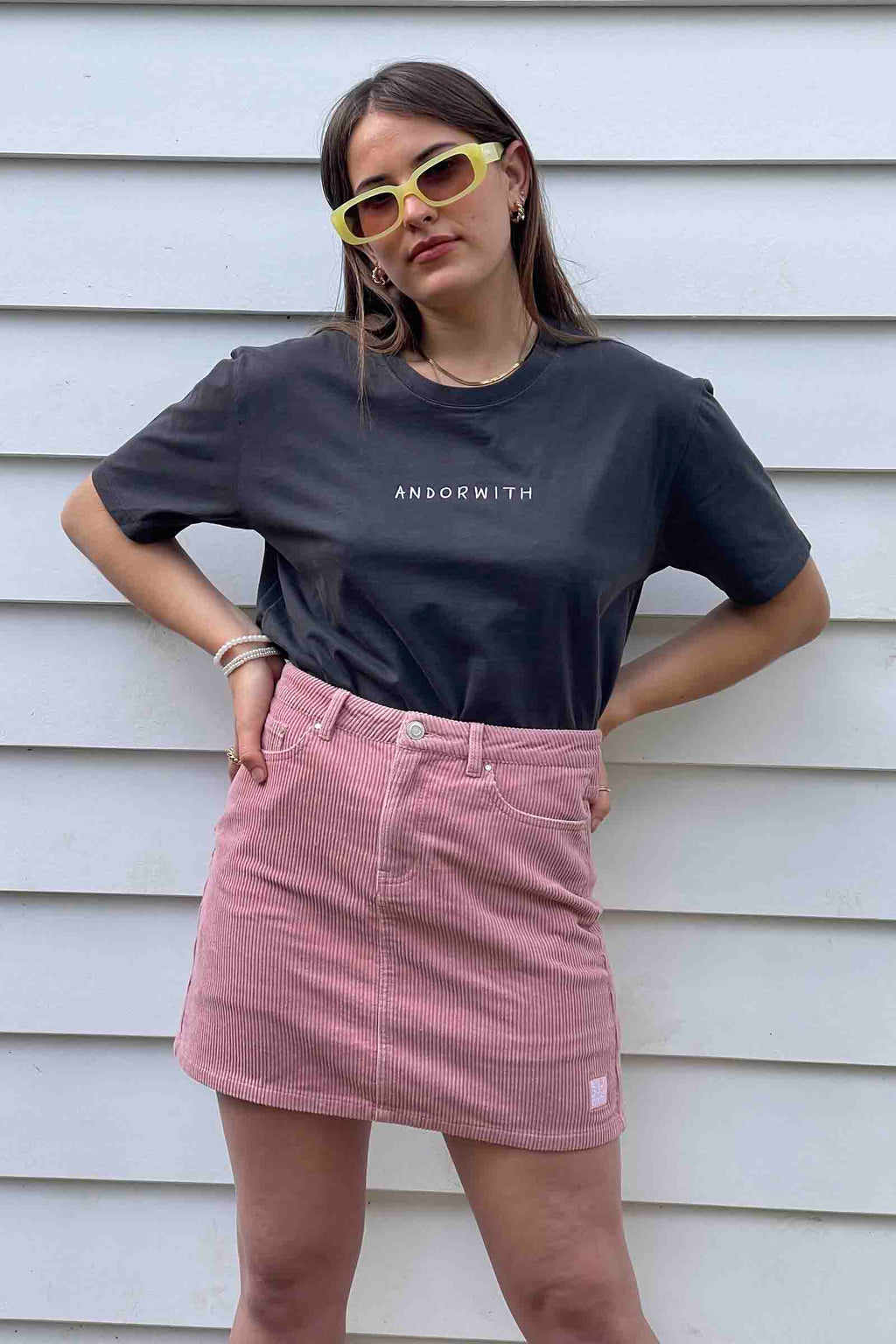 unisex-pink-corduroy-skirt-andorwith-surf-skate-wear