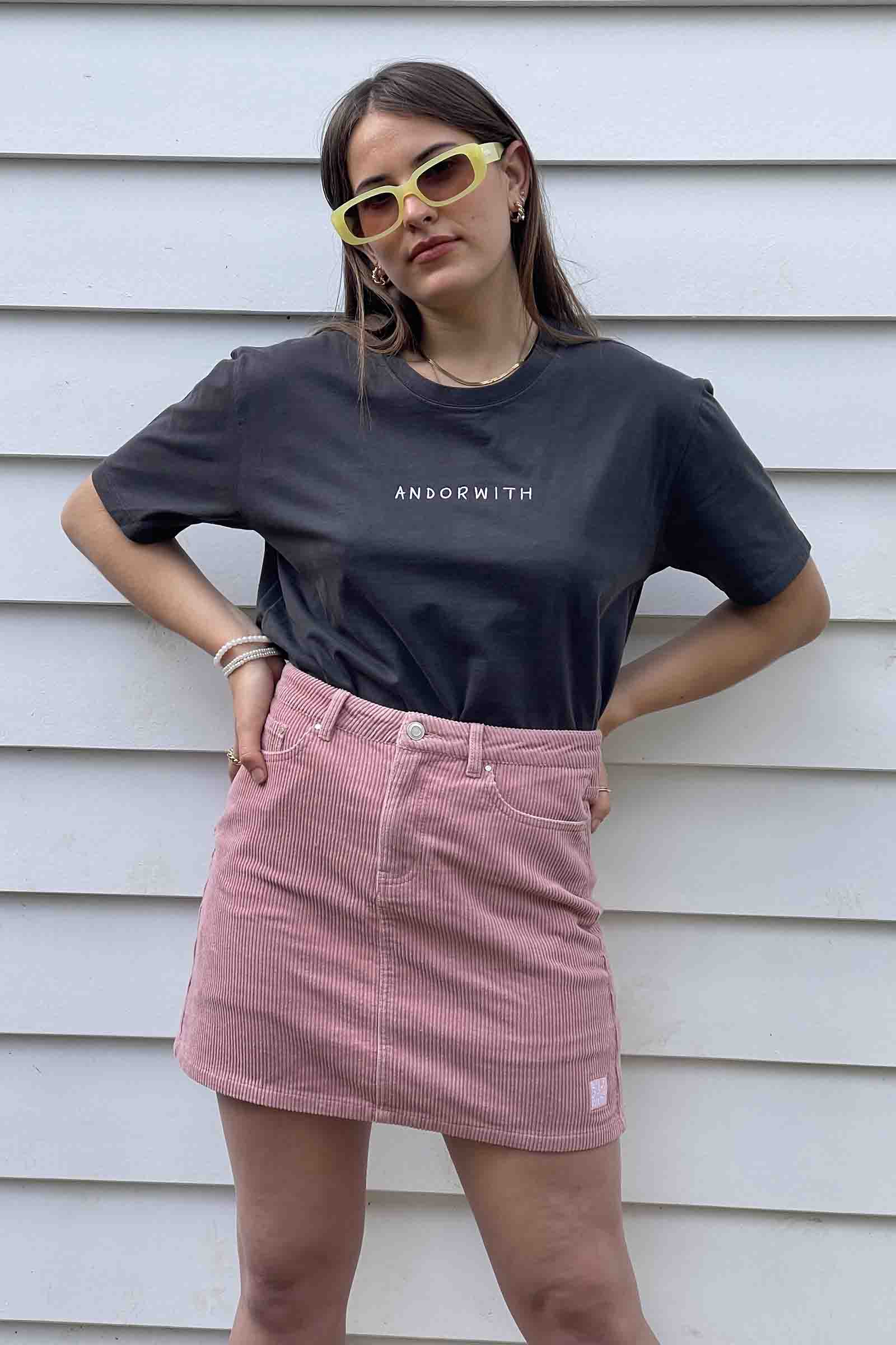 unisex-pink-corduroy-skirt-andorwith-surf-skate-wear