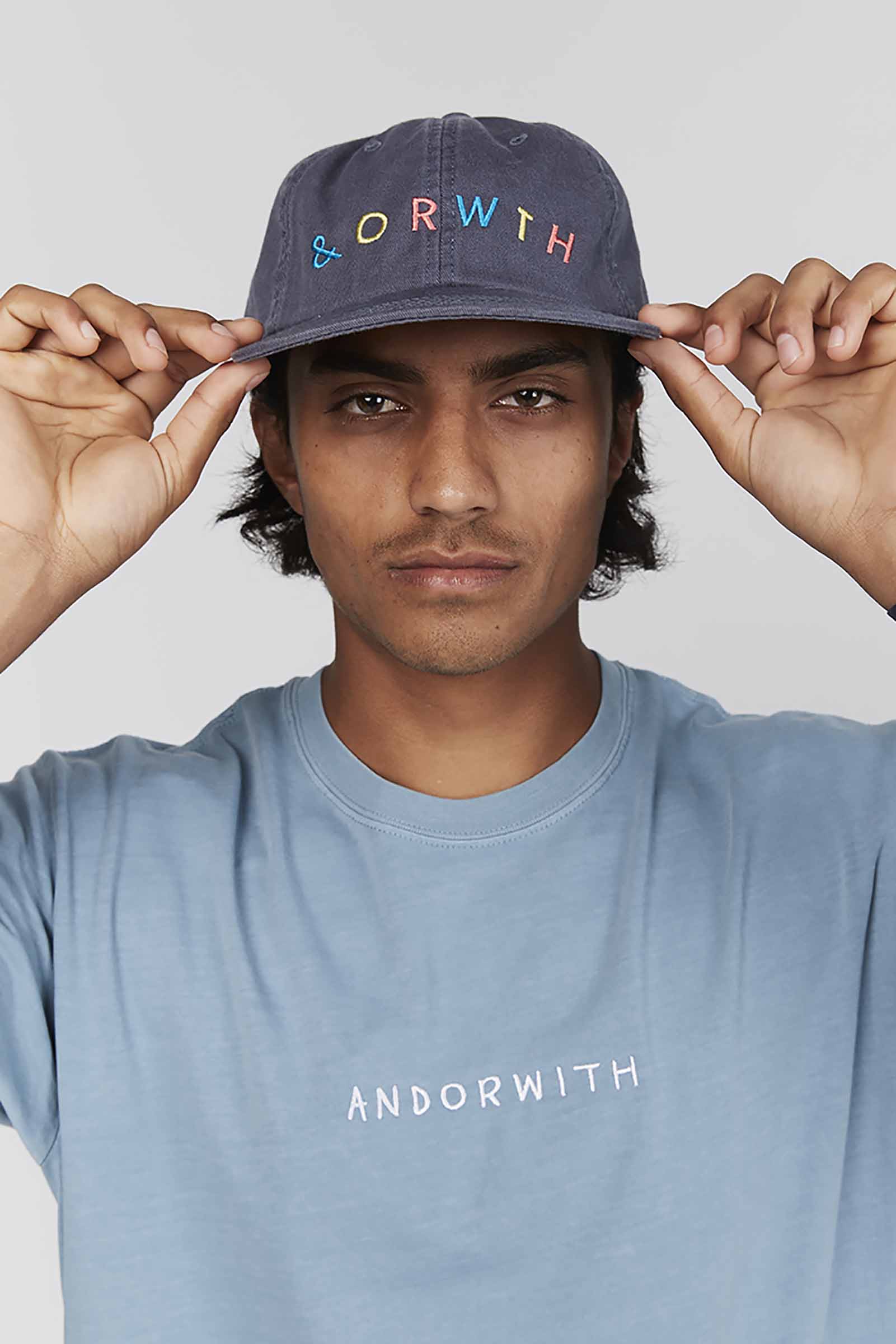 unisex-blue-hat-andorwith-surf-skate-wear