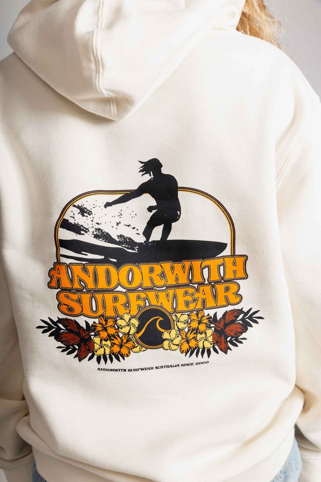 unisex-cream-hood-hoody-jumper-andorwith-surf-skate-wear
