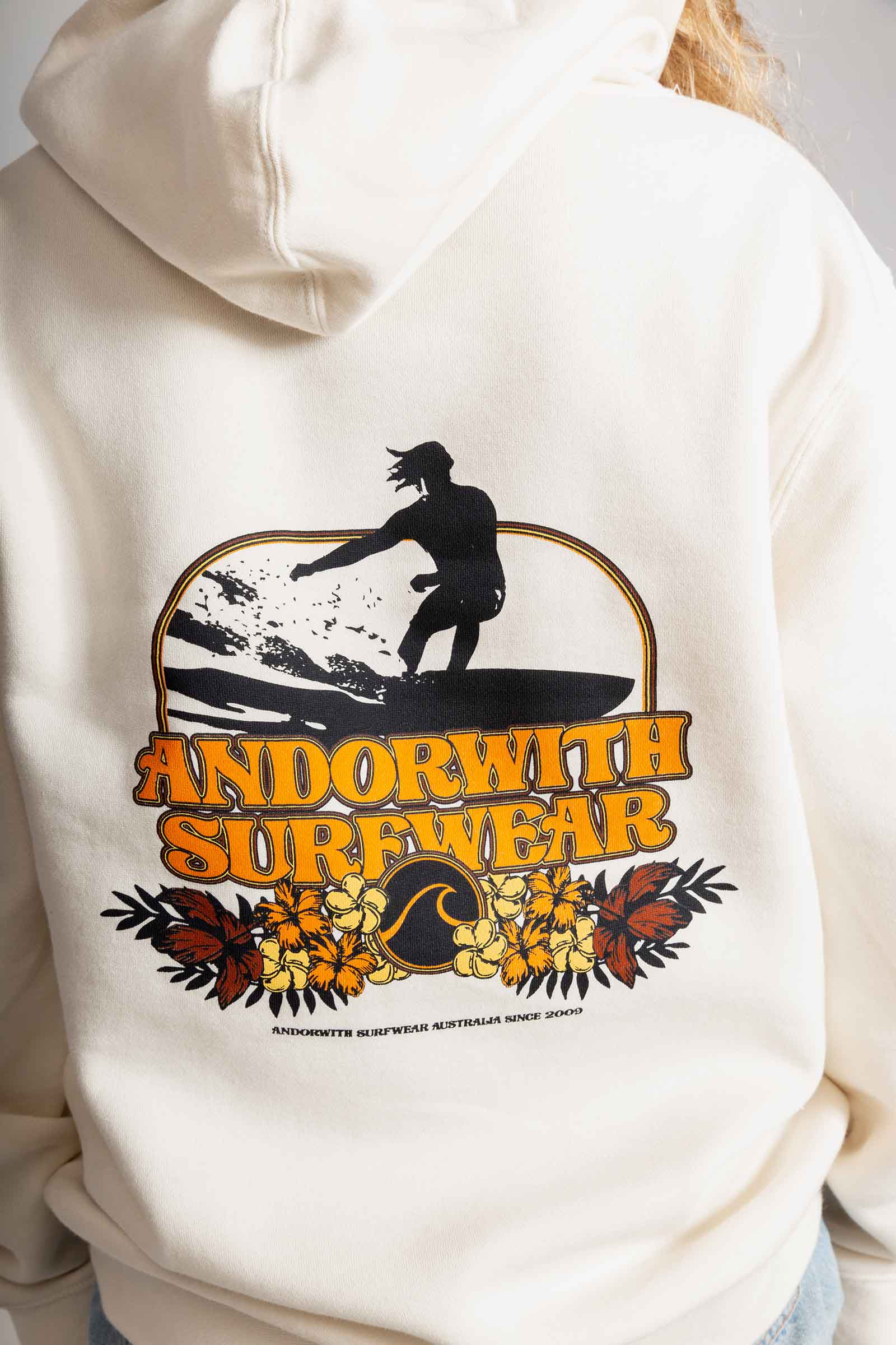 unisex-cream-hood-hoody-jumper-andorwith-surf-skate-wear
