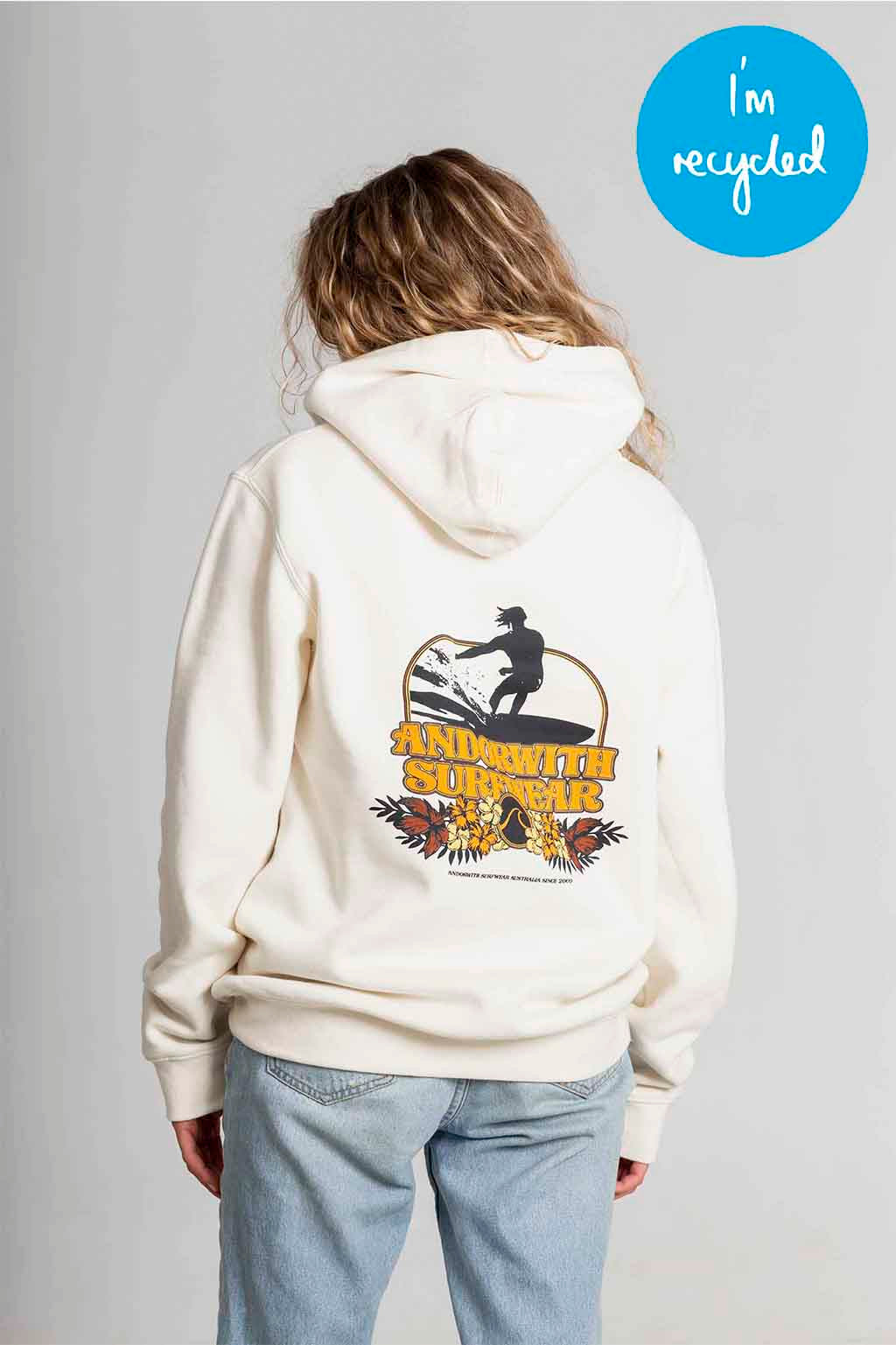 unisex-cream-hood-hoody-jumper-andorwith-surf-skate-wear