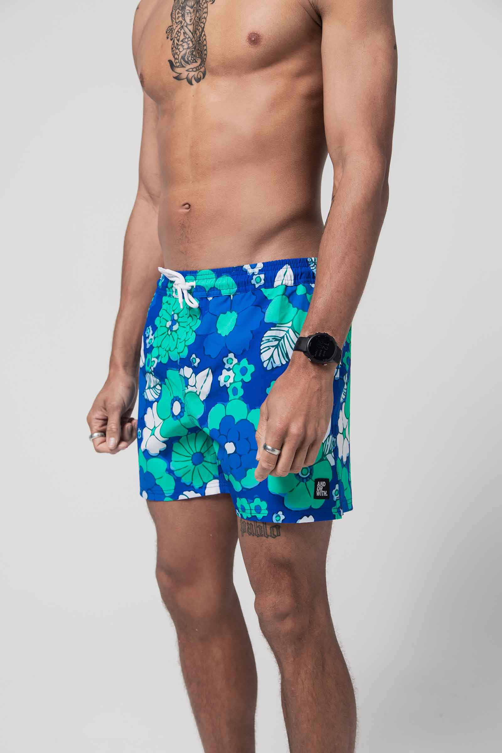 recycled-floral-blue-board-shorts-andorwith-surf-skate-wear