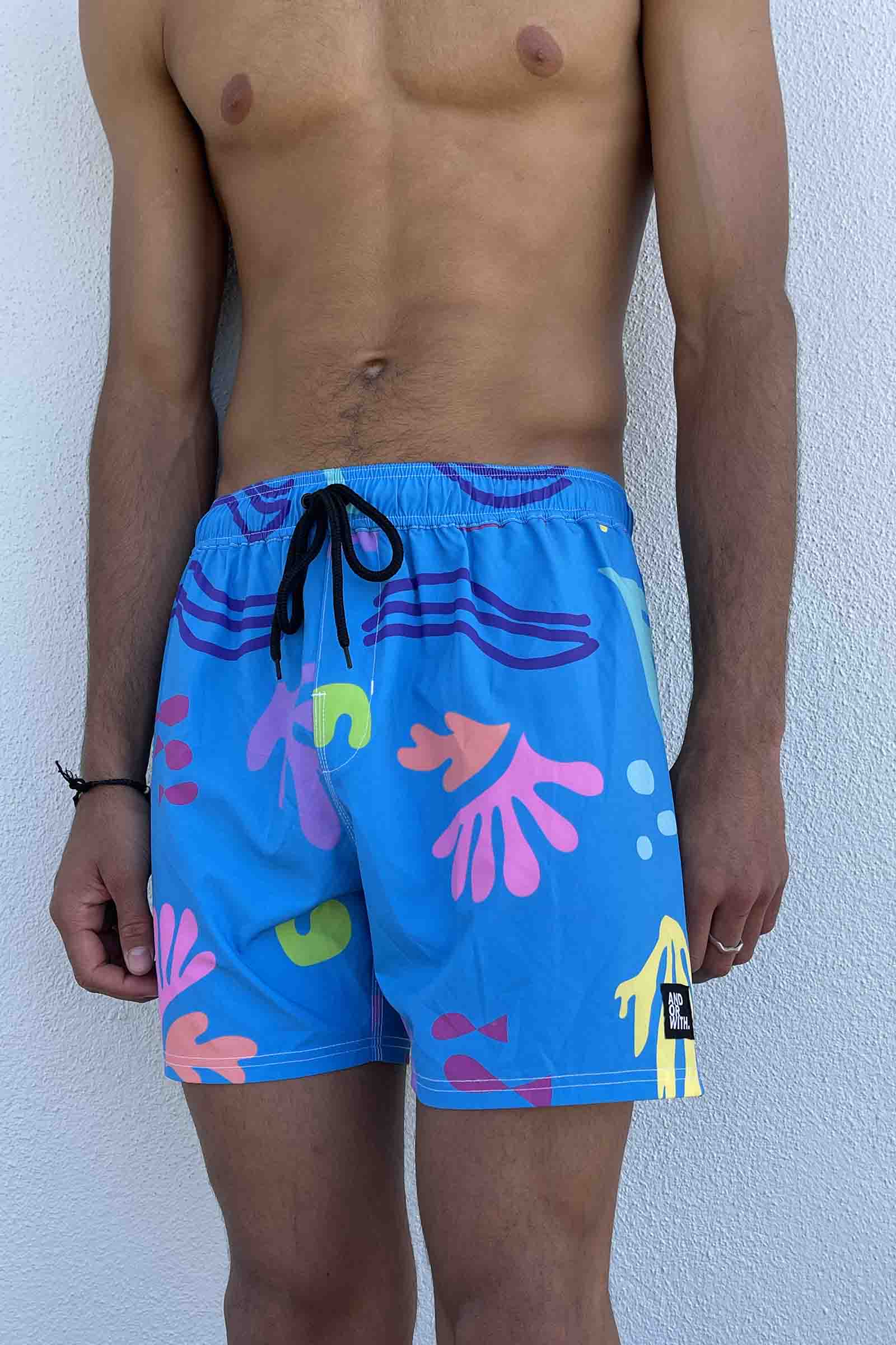 board-shorts-blue-recycled-andorwith-surf-skate-wear-Australia