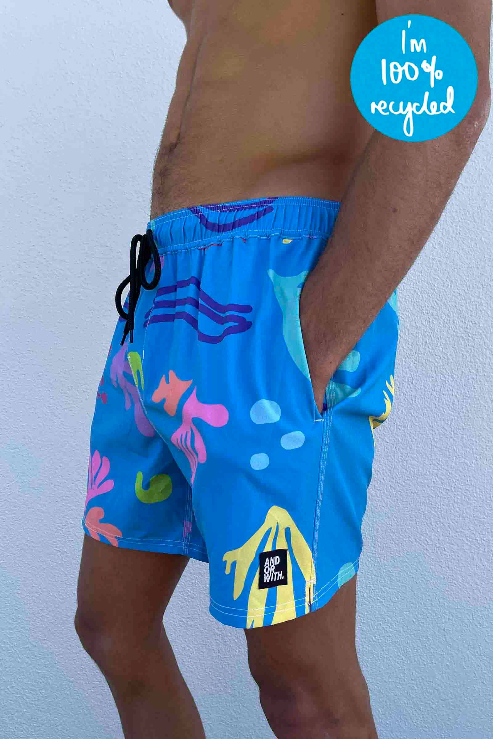 board-shorts-blue-recycled-andorwith-surf-skate-wear-Australia